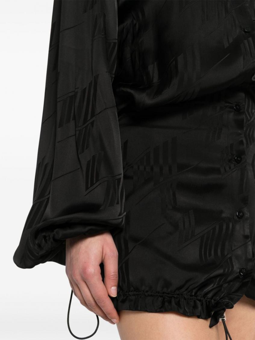 Black Logo Mini Dress 3