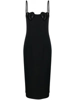 Black Rhinestones Embellished Mini Dress 1