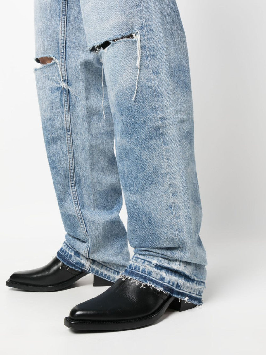 Blue Relaxed Fit Denim Jeans 2