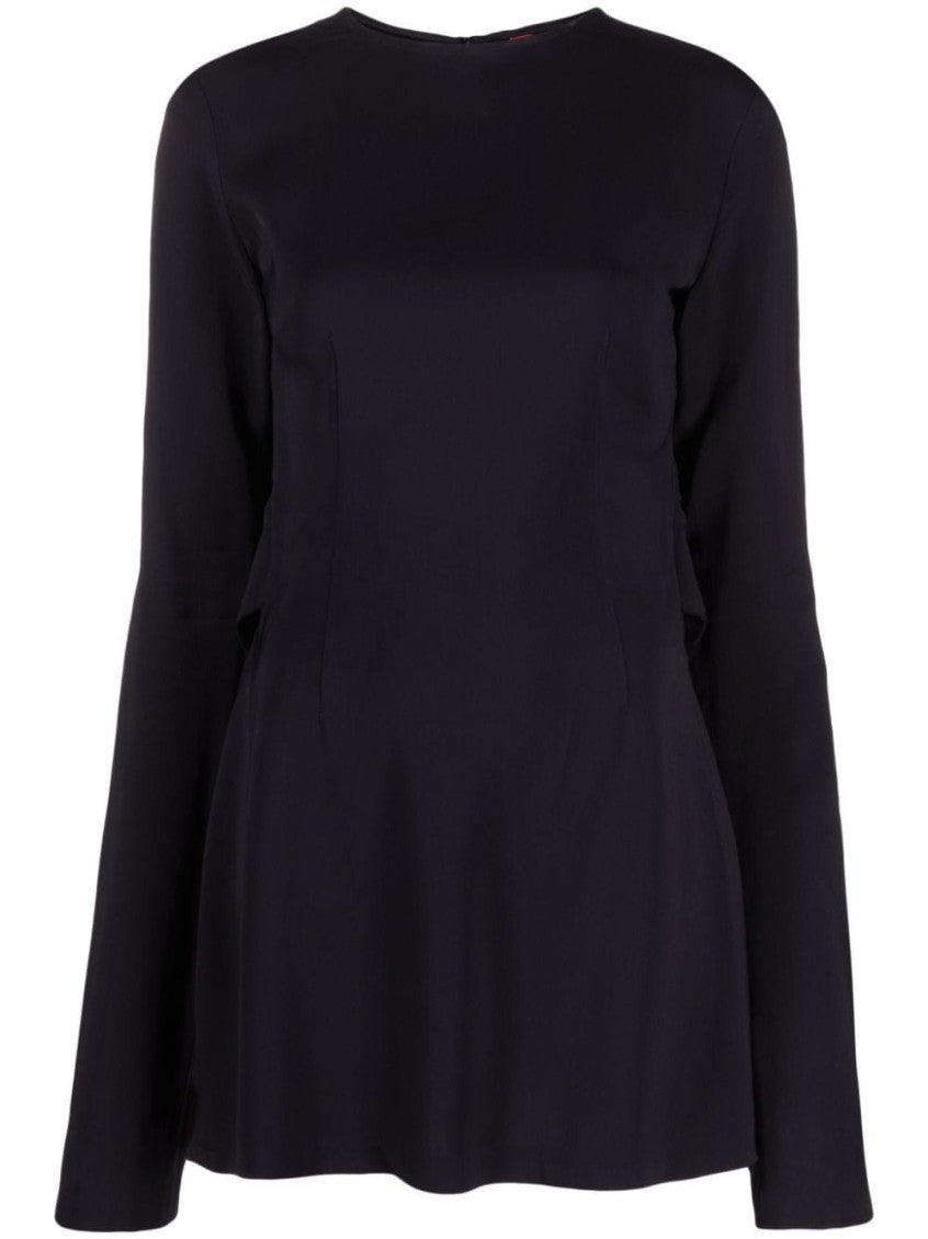 Black Flounced Mini Dress 1