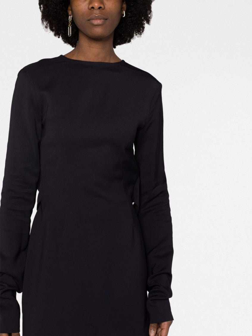 Black Flounced Mini Dress 3