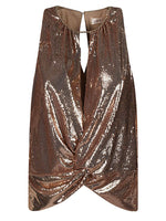 Golden Golden Sequin Cropped Top 1