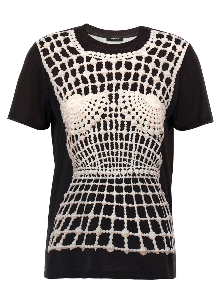 Black Trompe L'oeil T-shirt 1
