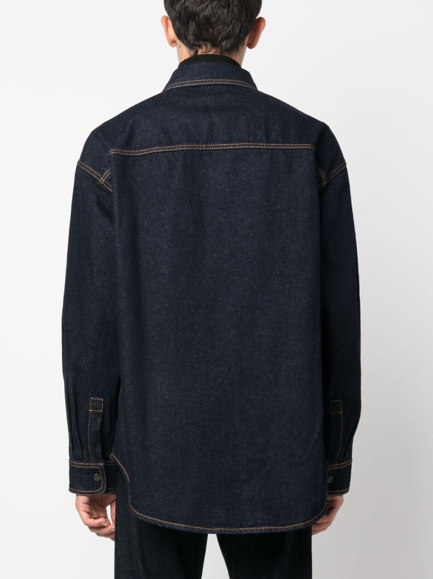 Navy Blue Denim Shirt 3