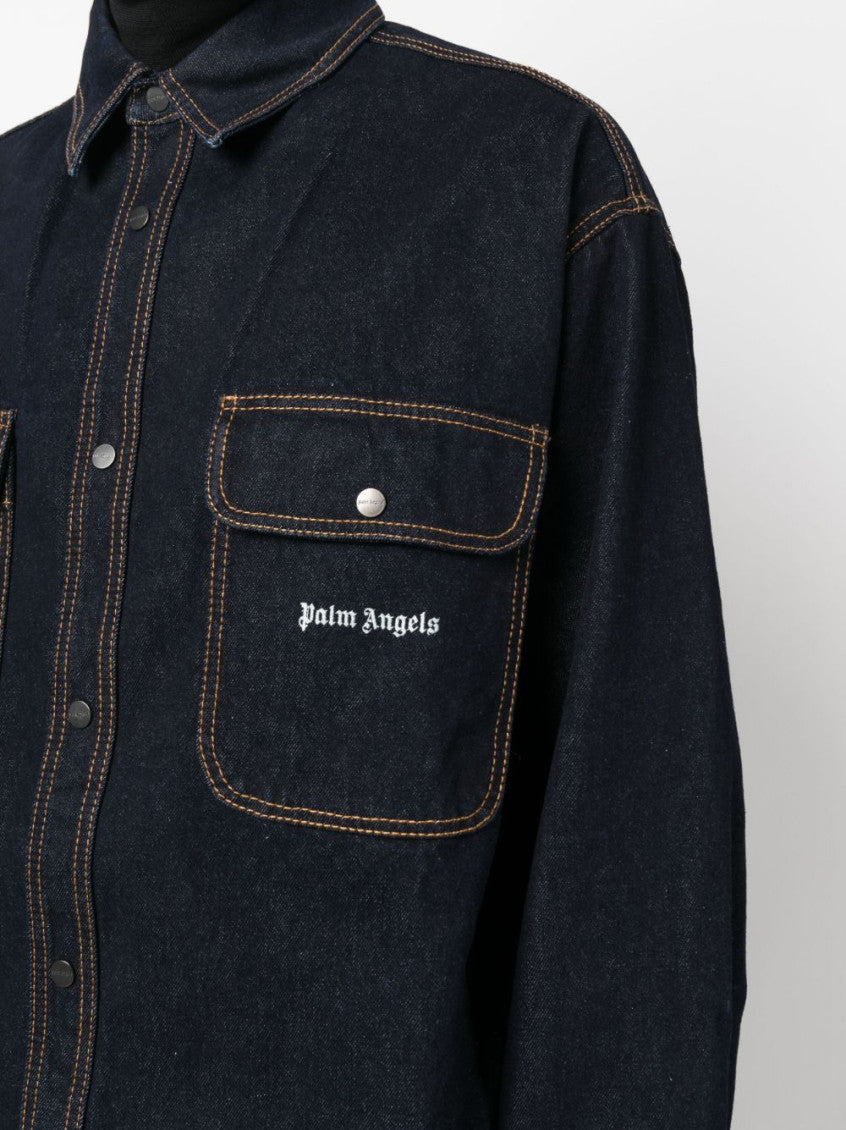 Navy Blue Denim Shirt 5