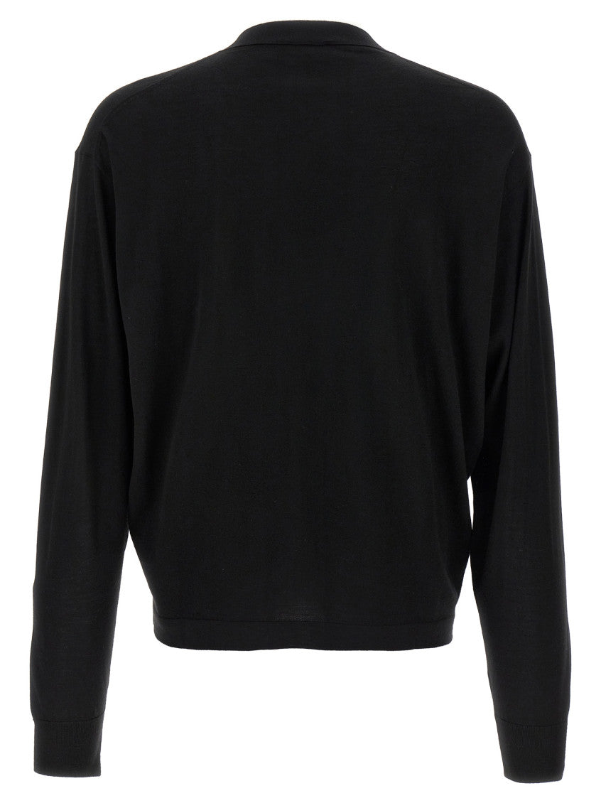 Black Wool Cardigan 2