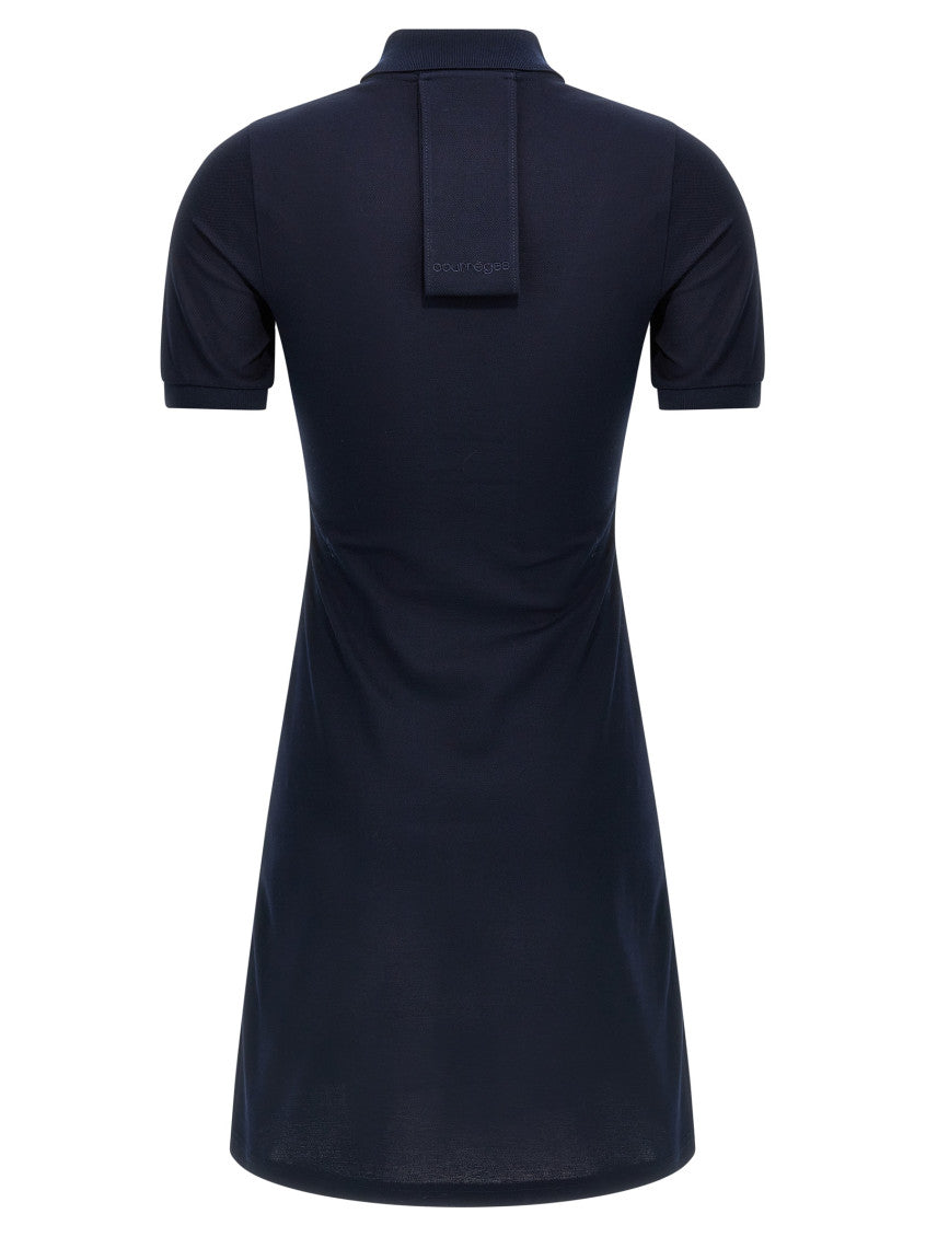 Blue Pique Polo Dress 2