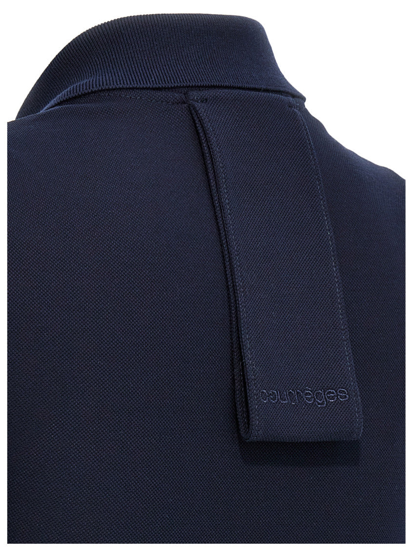 Blue Pique Polo Dress 4