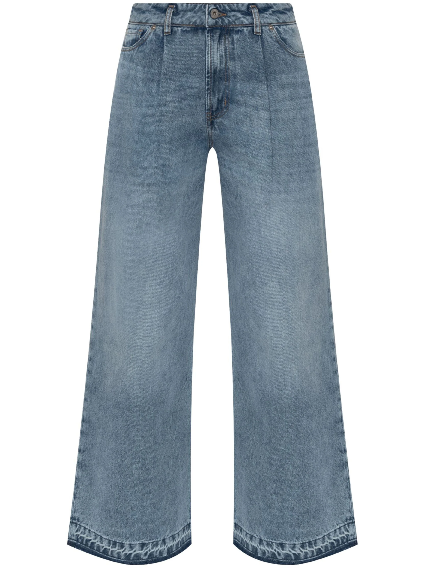 Blue Wide-leg Jeans 1