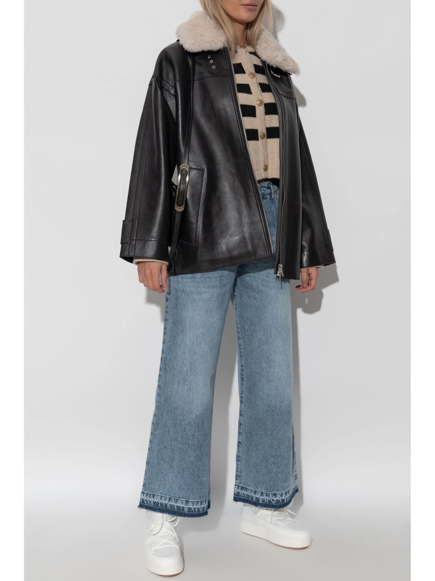 Blue Wide-leg Jeans 2