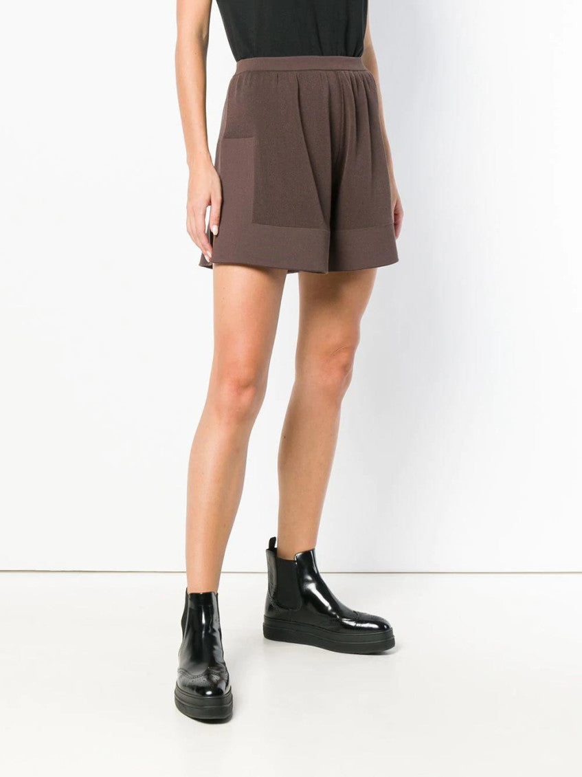 Brown Knitted Shorts 3