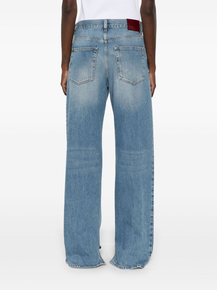 Sky Blue Boyfriend denim cotton jeans 3