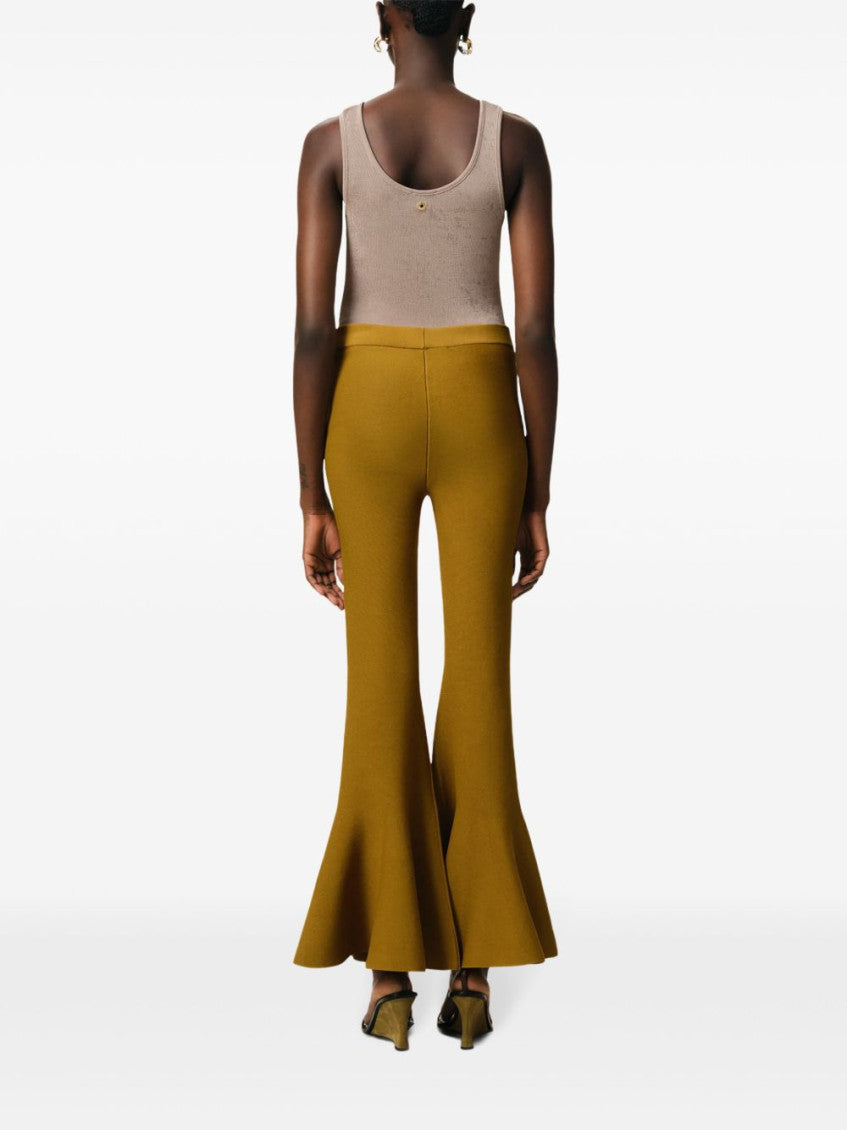 Green Godet Trousers 2