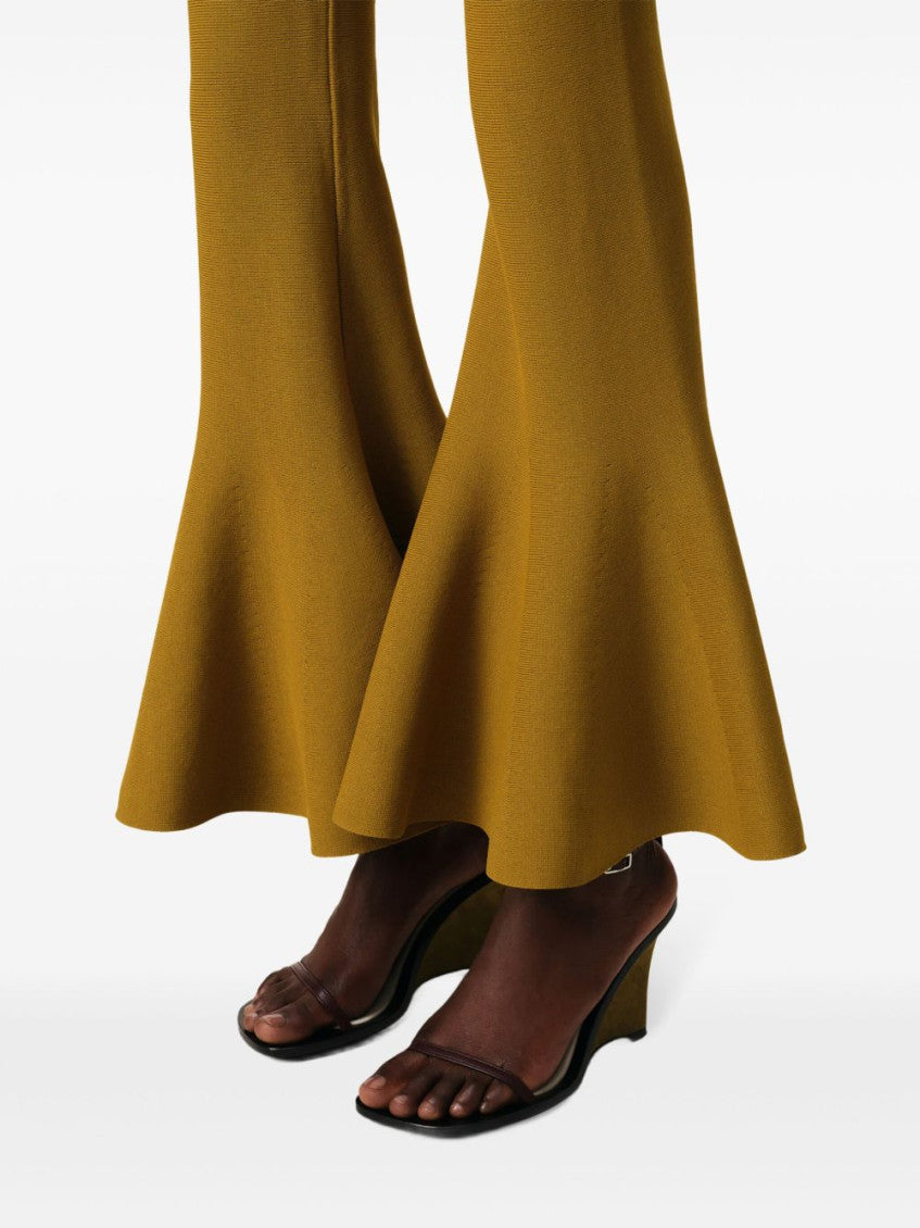 Green Godet Trousers 3