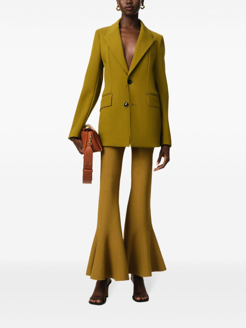 Green Godet Trousers 4