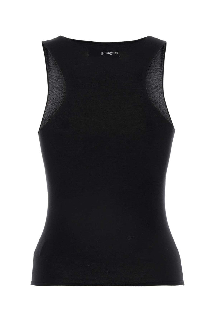Black nylon Galu tank top 2