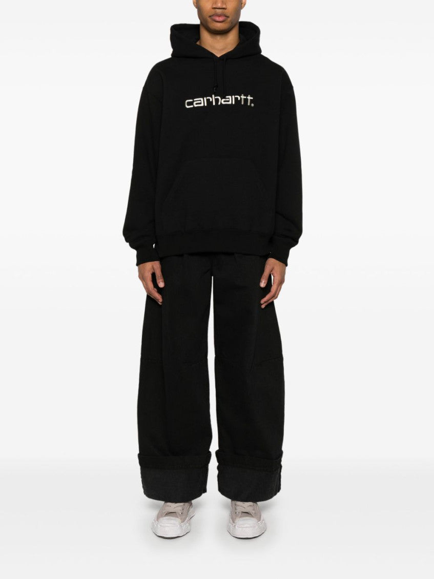 Black Cotton Hoodie 5