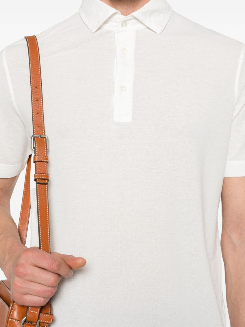 White Cotton polo shirt 3