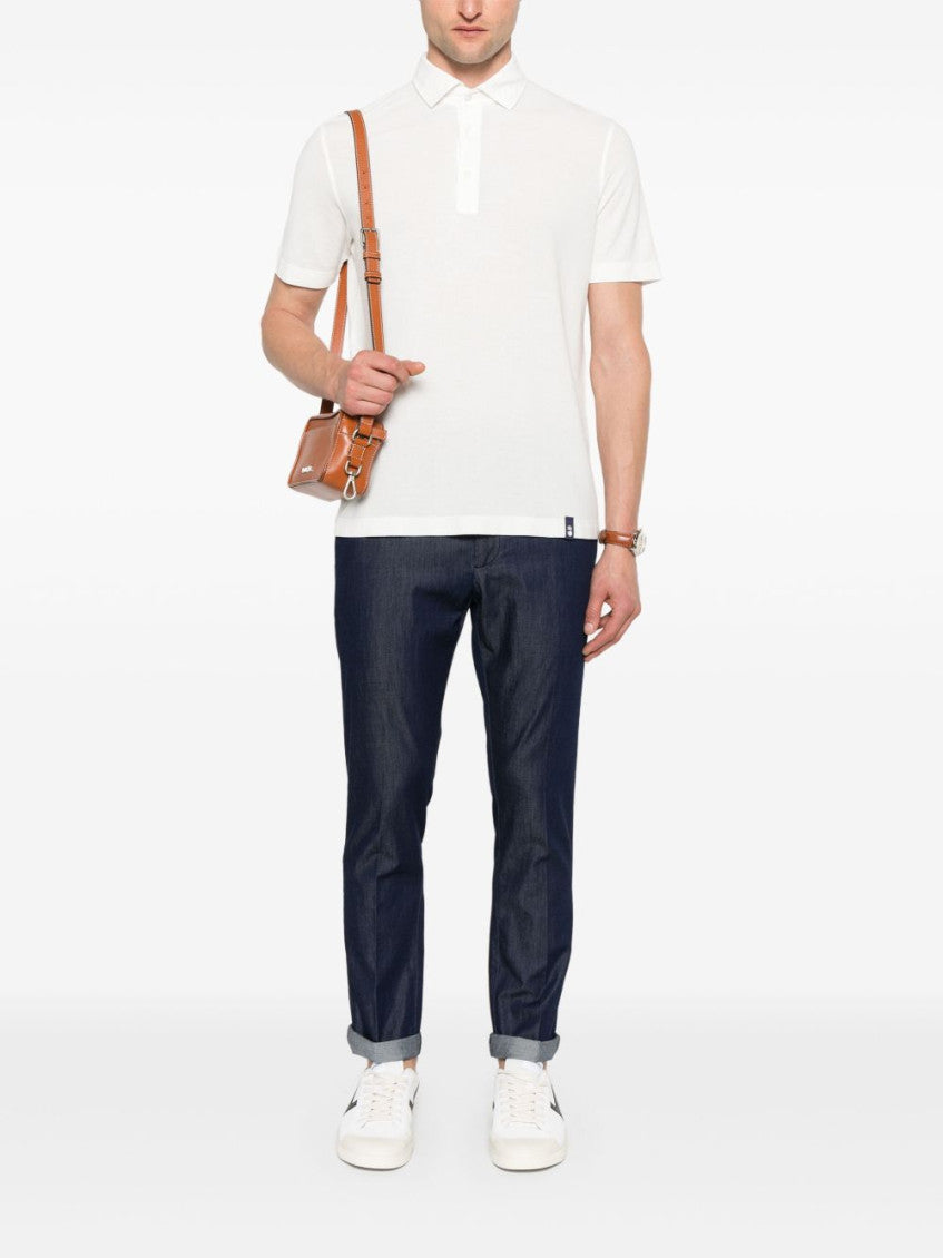 White Cotton polo shirt 4