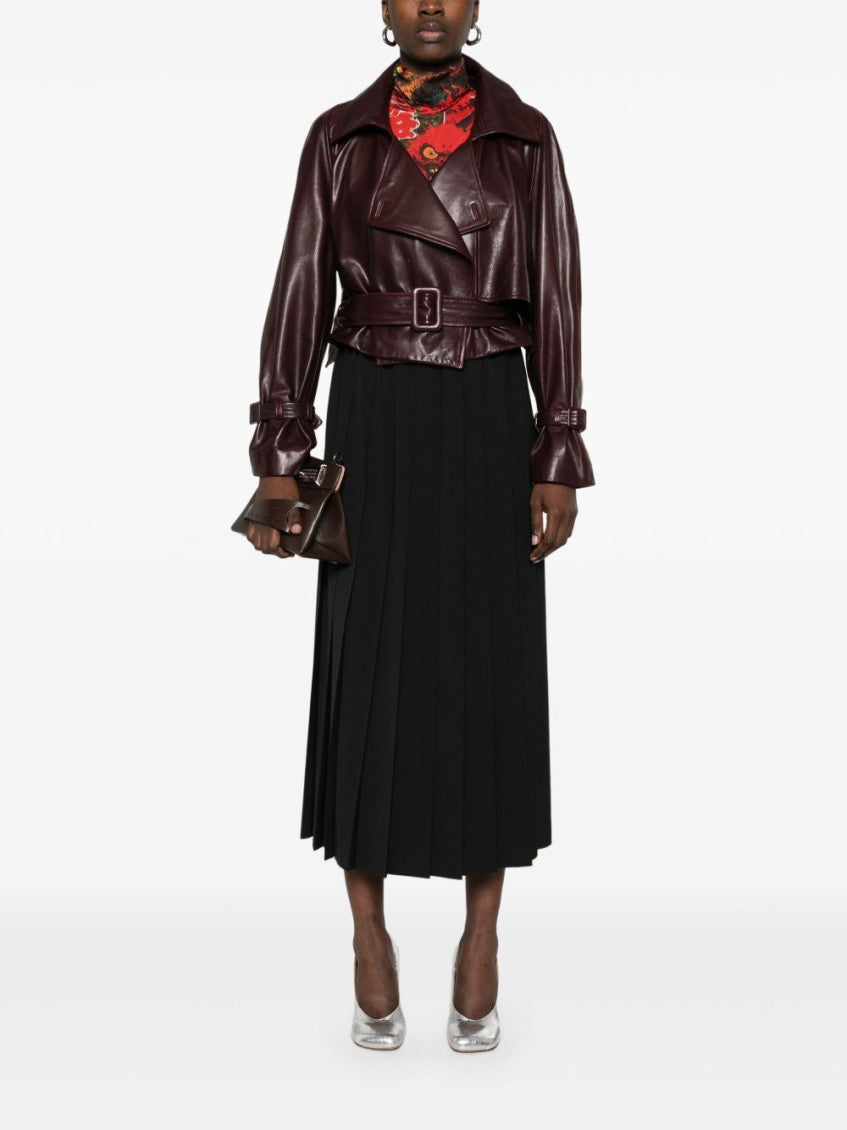Black Pleated Midi Skirt 3