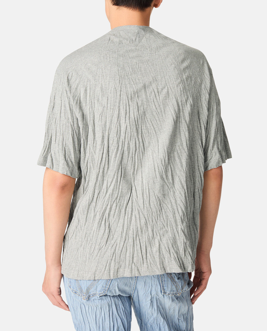 Grey Cotton Printed T-Shirt 3