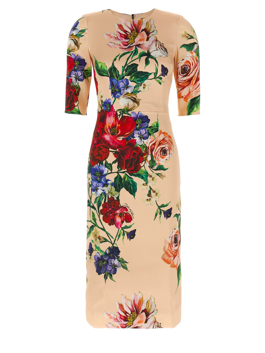 Pink Floral-print Dress 1