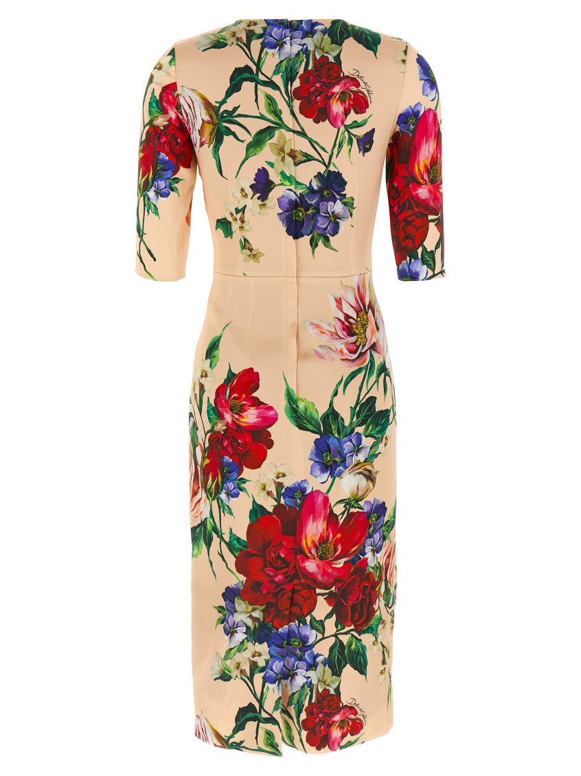 Pink Floral-print Dress 2