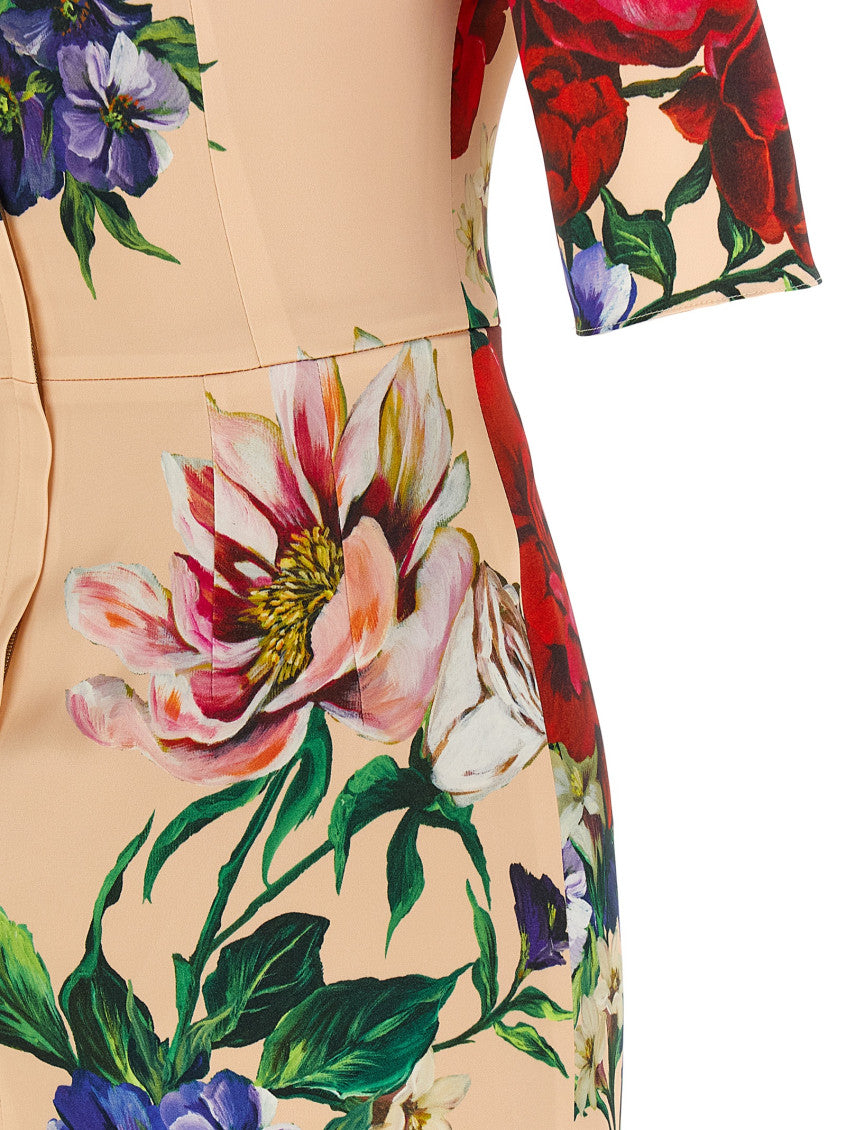 Pink Floral-print Dress 4