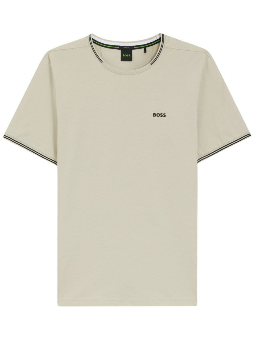 Beige Logo T-Shirt 2