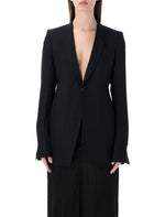 Black Single Breasted Slim Fit  Blazer 1