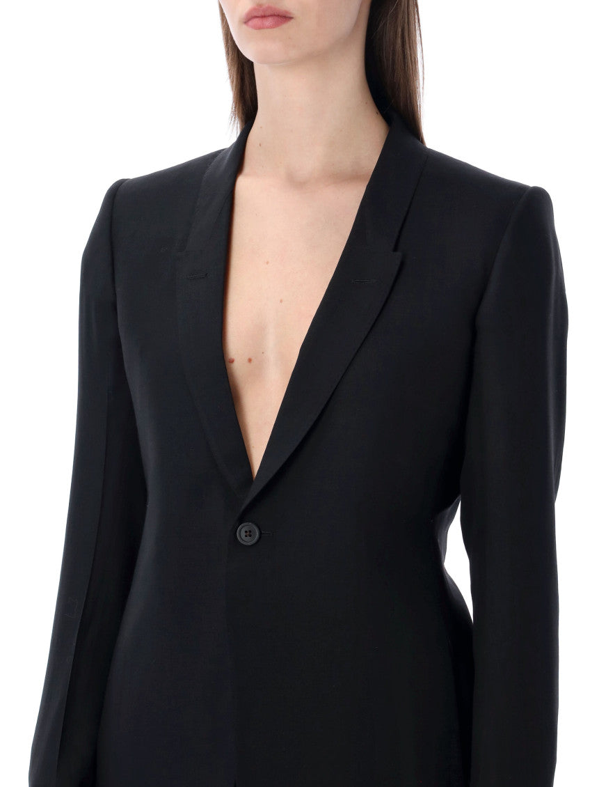 Black Single Breasted Slim Fit  Blazer 3