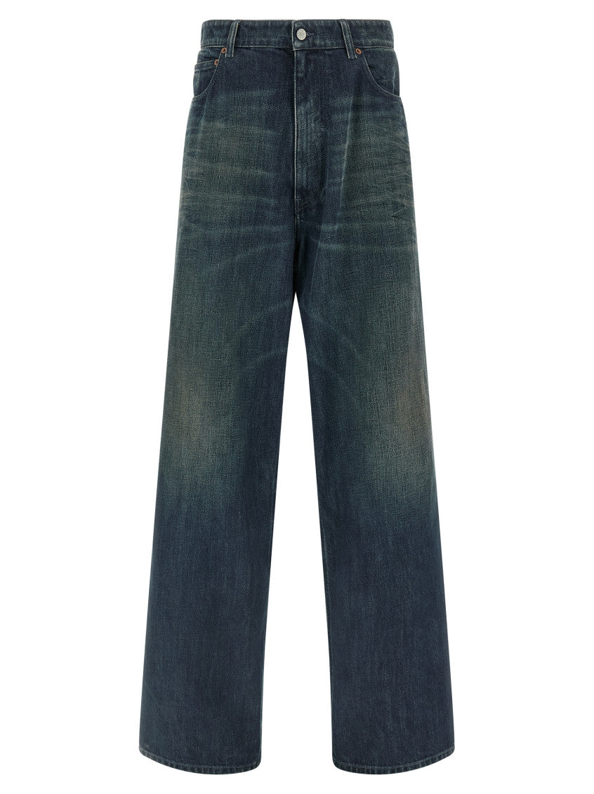 Blue Wide Leg Denim Jeans 1
