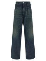 Blue Wide Leg Denim Jeans 1