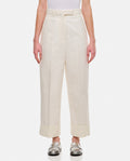 White HIGH WAISTED TROUSER 1