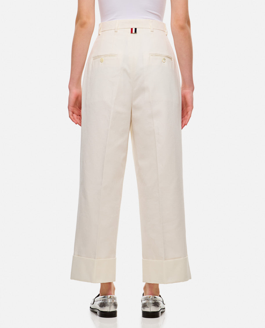 White HIGH WAISTED TROUSER 3
