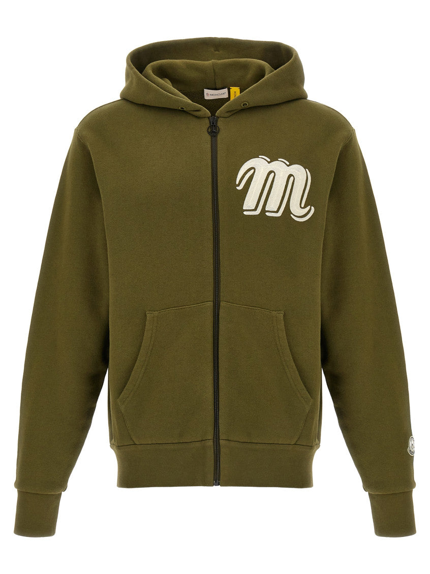Green Long Sleeve Logo Hoodie 1