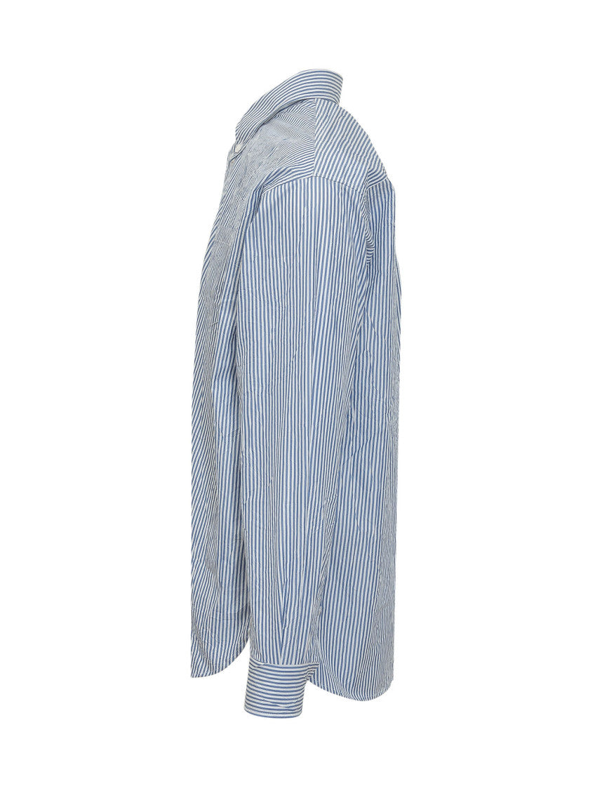 Light Blue Relaxed Stripes Shirt 2