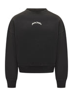 Black Logo Crew Neck Sweatshirt 1