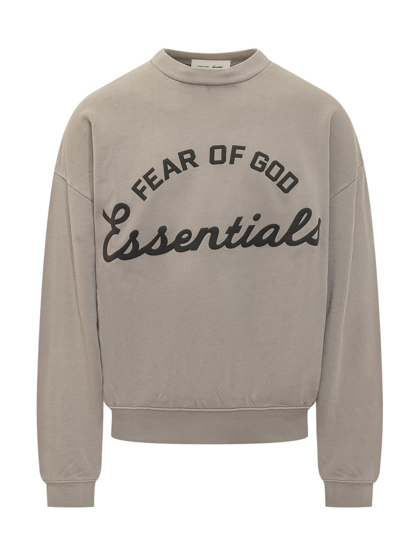 Grey Logo Crew Neck Sweatshirt 1