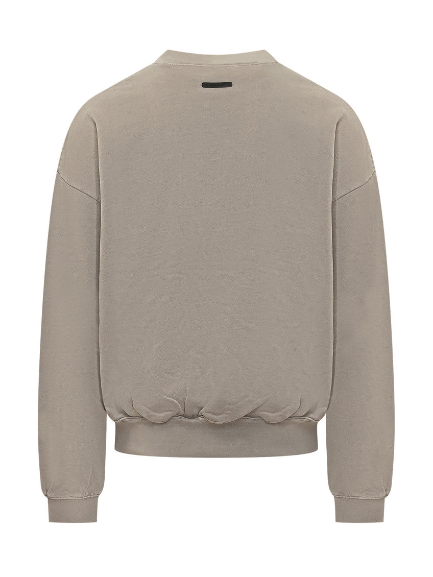 Grey Logo Crew Neck Sweatshirt 2