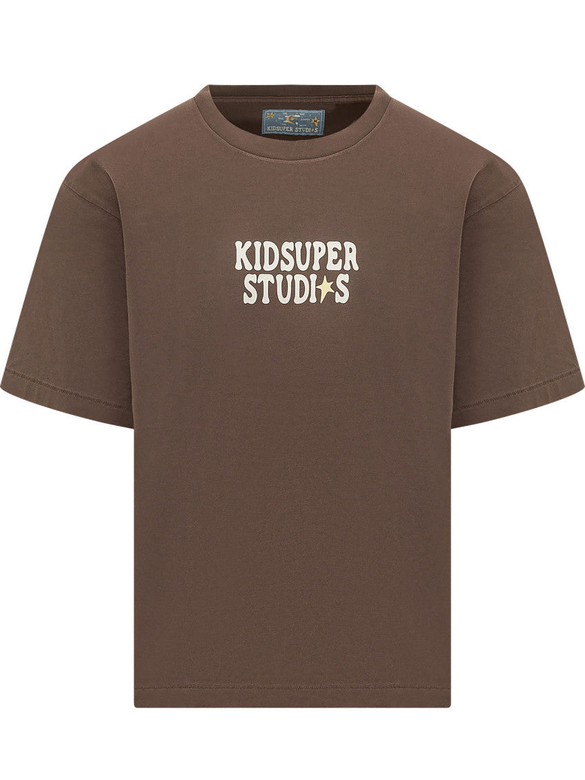 Dark Brown Crew Neck T-Shirt 1