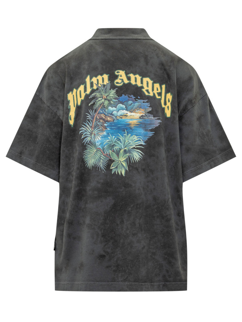 Black Graphic Crew Neck T-Shirt 2