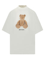 White Graphic Mock Collar T-Shirt 1