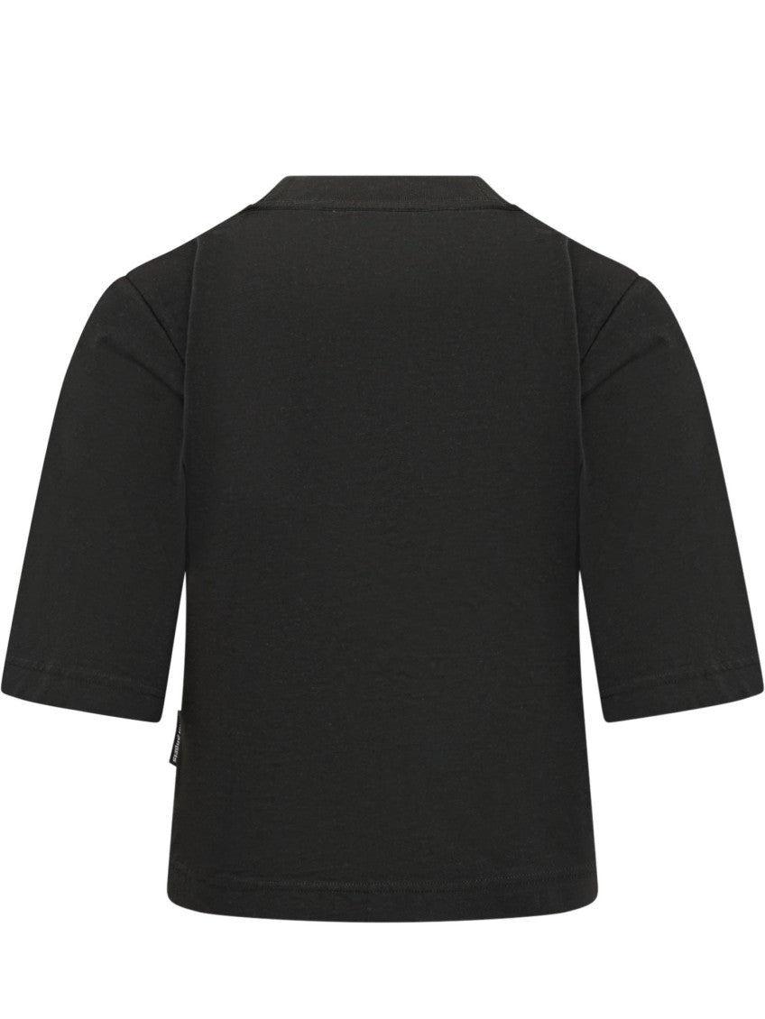 Black Graphic Crew Neck T-Shirt 2