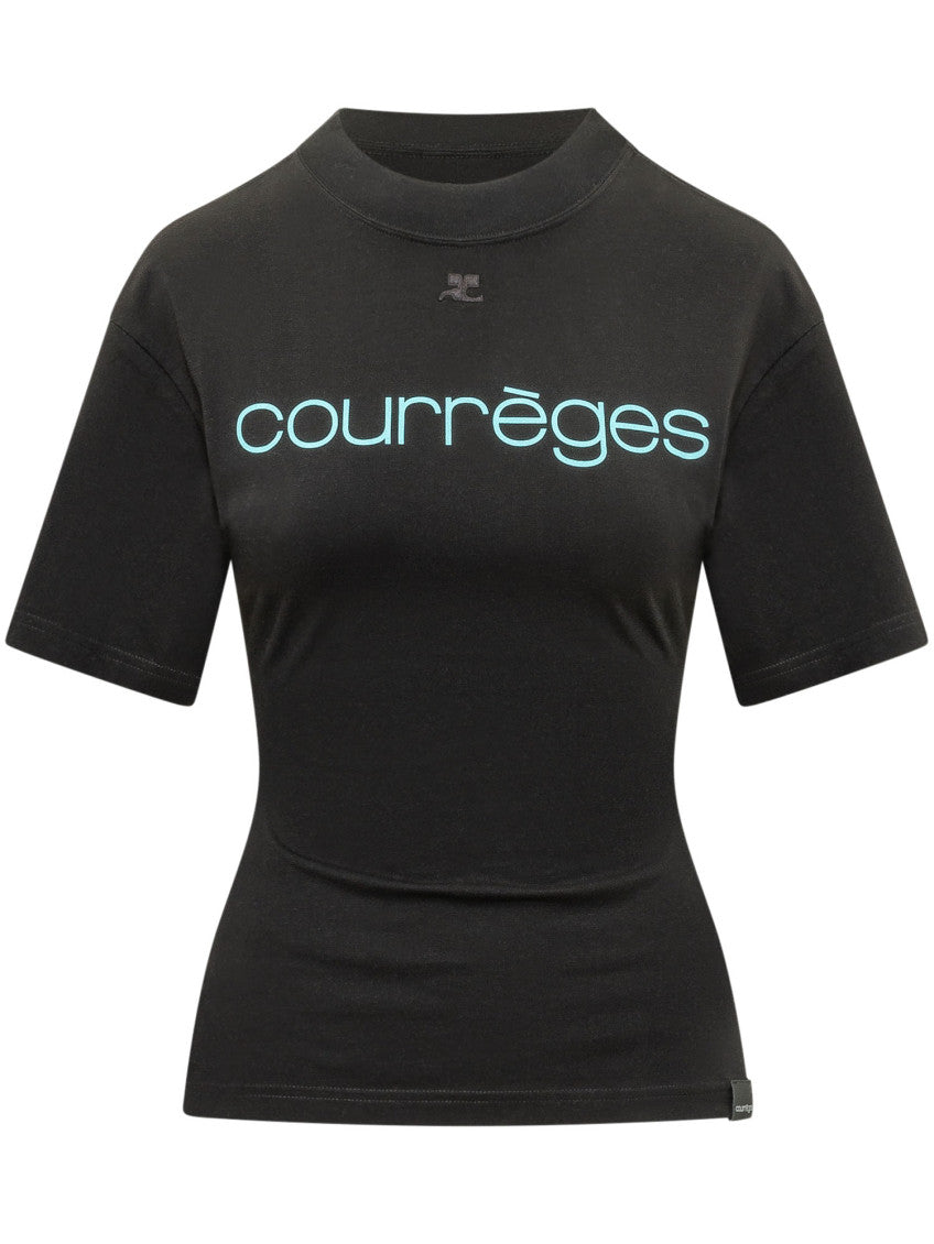 Black Logo Crew Neck T-Shirt 1