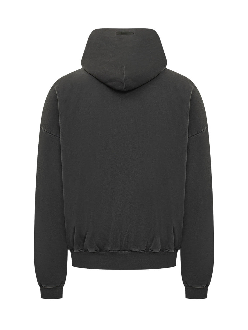 Black Graphic Hood Hoodie 2