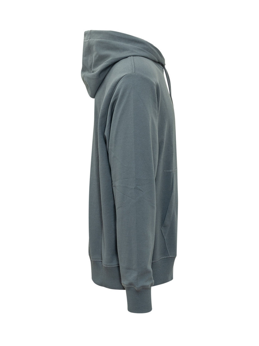 Grey Solid Hood Sweatshirt 2