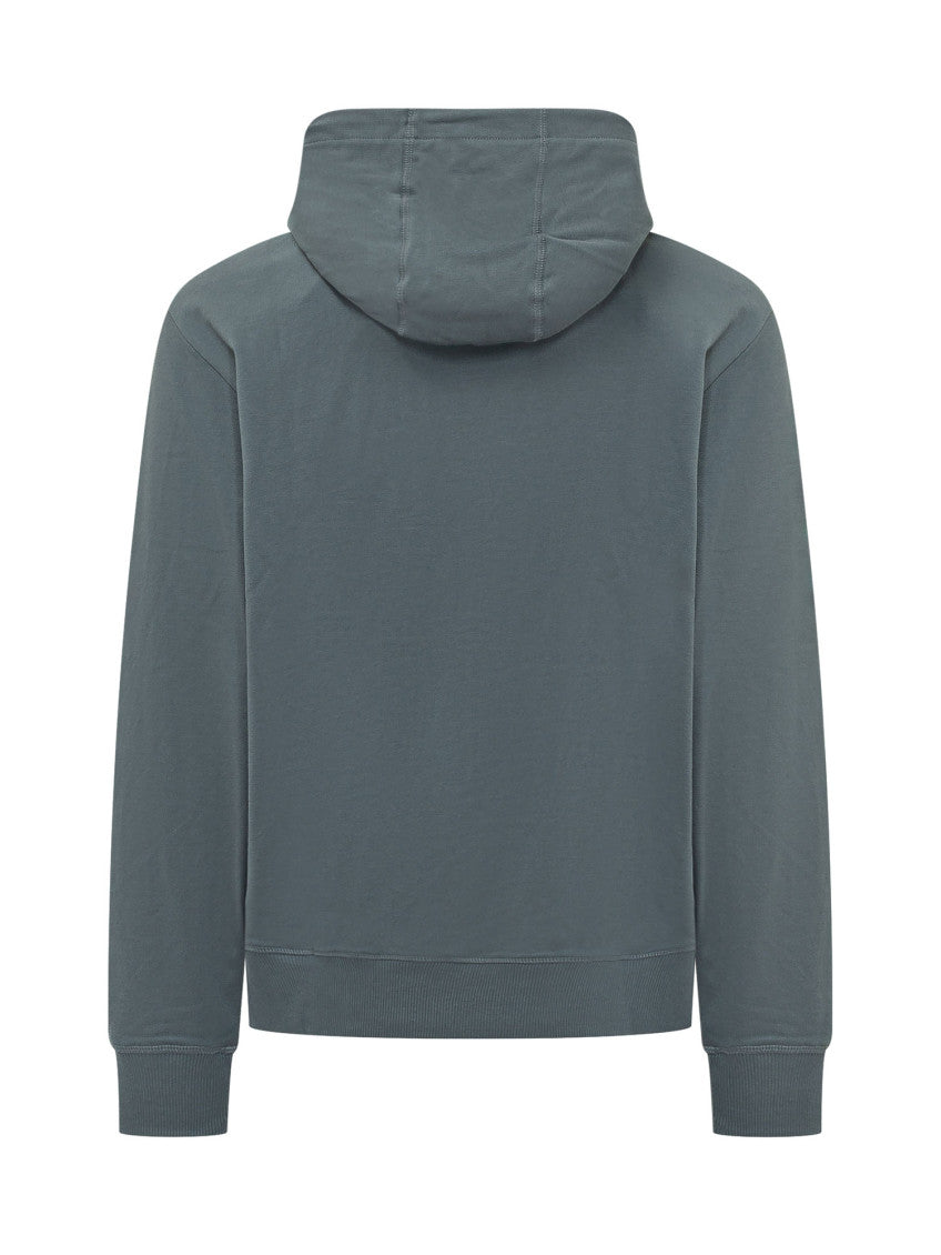 Grey Solid Hood Sweatshirt 3