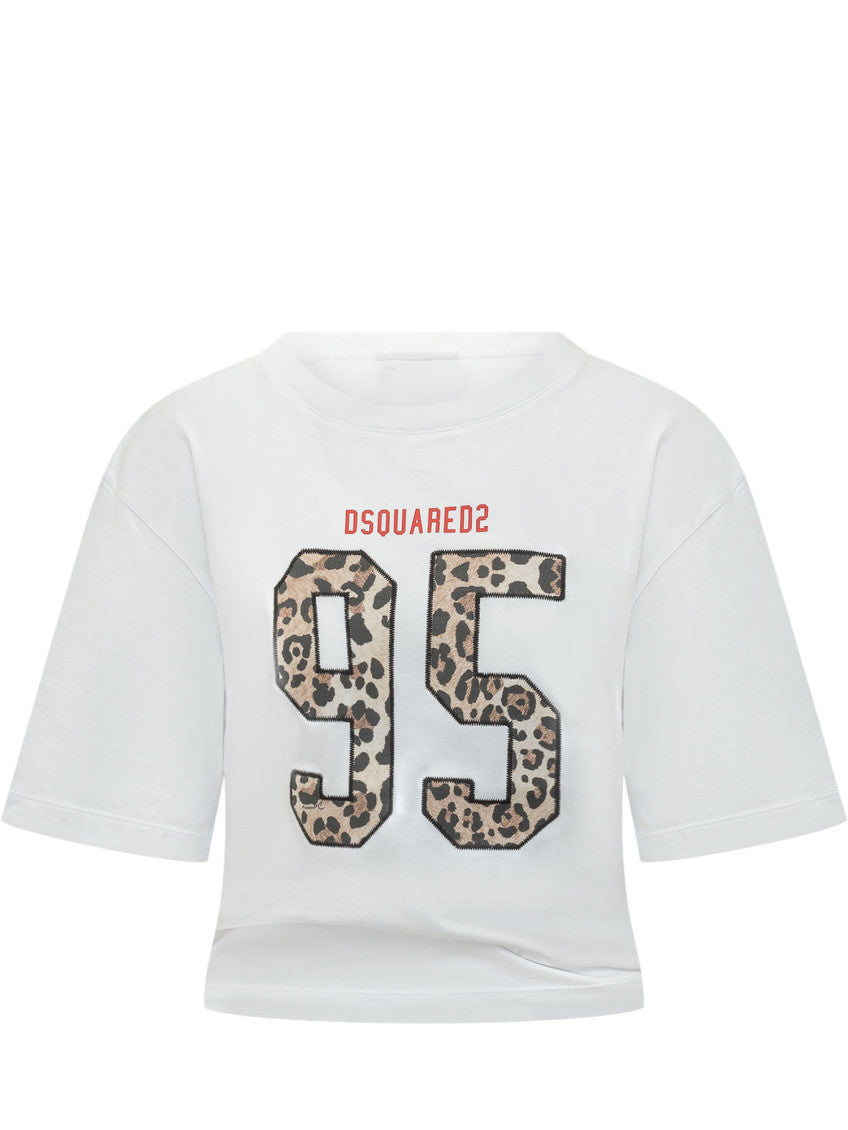 White Graphic Crew Neck T-Shirt 1