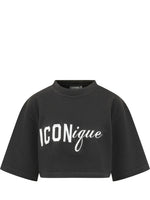 Black Graphic Crew Neck T-Shirt 1